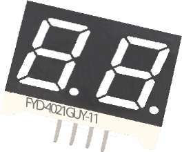 Светодиодные цифровые индикаторы FYD-4021IUY-11 Светодиодные цифровые индикаторы FYD-4021IUY-11