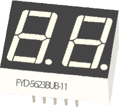 Светодиодные цифровые индикаторы FYD-5623BPG-11 Светодиодные цифровые индикаторы FYD-5623BPG-11