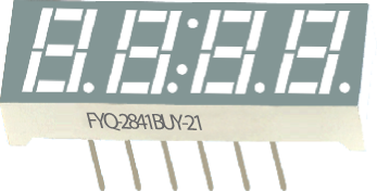 Светодиодные цифровые индикаторы FYQ-2841AUY-11 Светодиодные цифровые индикаторы FYQ-2841AUY-11