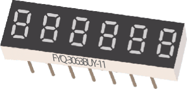 Светодиодные цифровые индикаторы FYQ-3061BUB-11