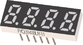 Светодиодные цифровые индикаторы FYQ-3141BUR-11
