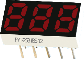 Светодиодные цифровые индикаторы FYT-2531AUR-11 Светодиодные цифровые индикаторы FYT-2531AUR-11